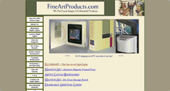 Desktop Screenshot of fineartproducts.com