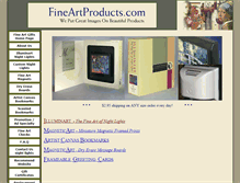 Tablet Screenshot of fineartproducts.com